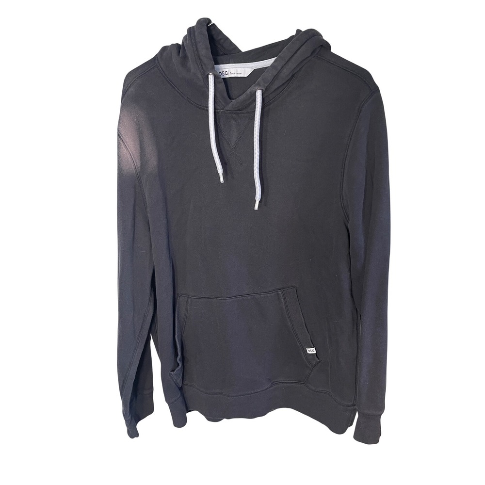 DSG Mens Pullover Hoodie Sweatshirt‎ Black Large Cotton Blend Kangaroo Pocket